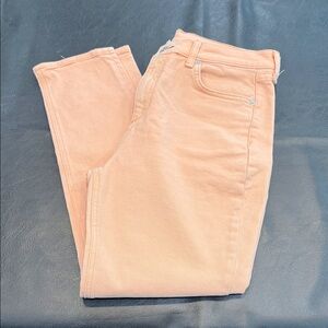 rag & bone Women's Peach Straight Leg Jeans